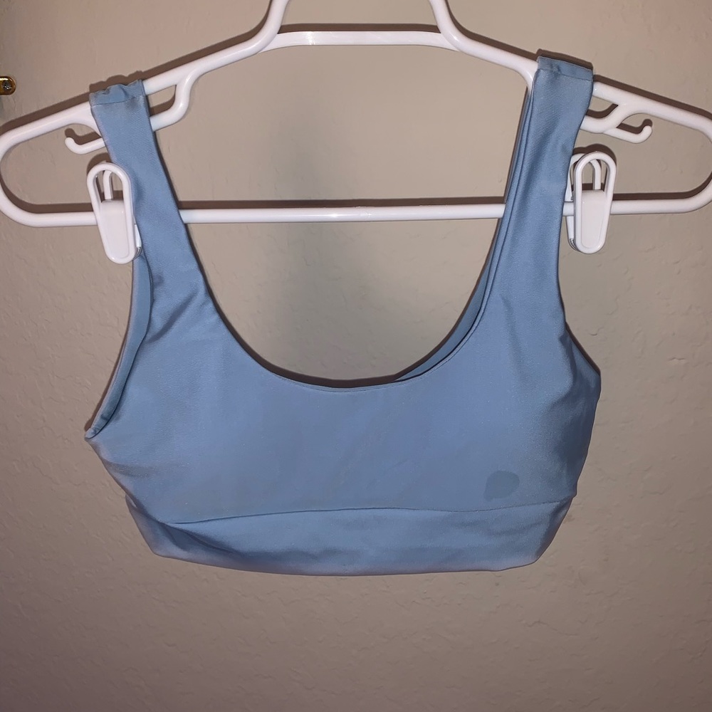 Baby blue bathing suit too
